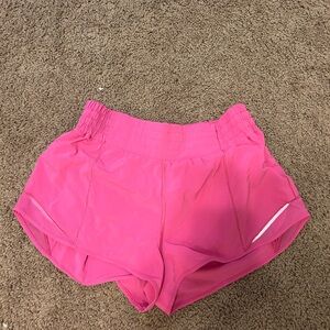Lululemon Athletica Pink Athletic Shorts Moisture-Wicking Lightweight